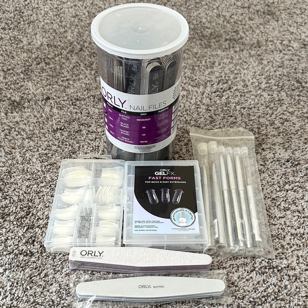 BNWT ORLY Nail Tech 94 Piece SUPER BUNDLE Starter Kit Manicure Pedicure